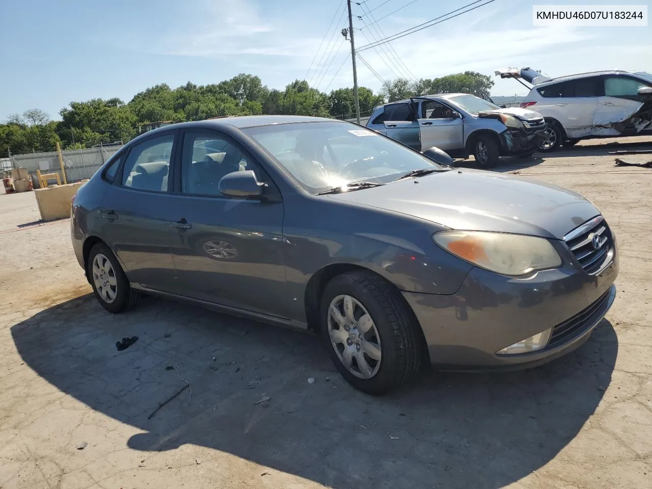 2007 Hyundai Elantra Gls VIN: KMHDU46D07U183244 Lot: 58935264