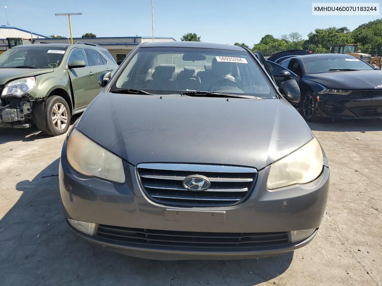 2007 Hyundai Elantra Gls VIN: KMHDU46D07U183244 Lot: 58935264