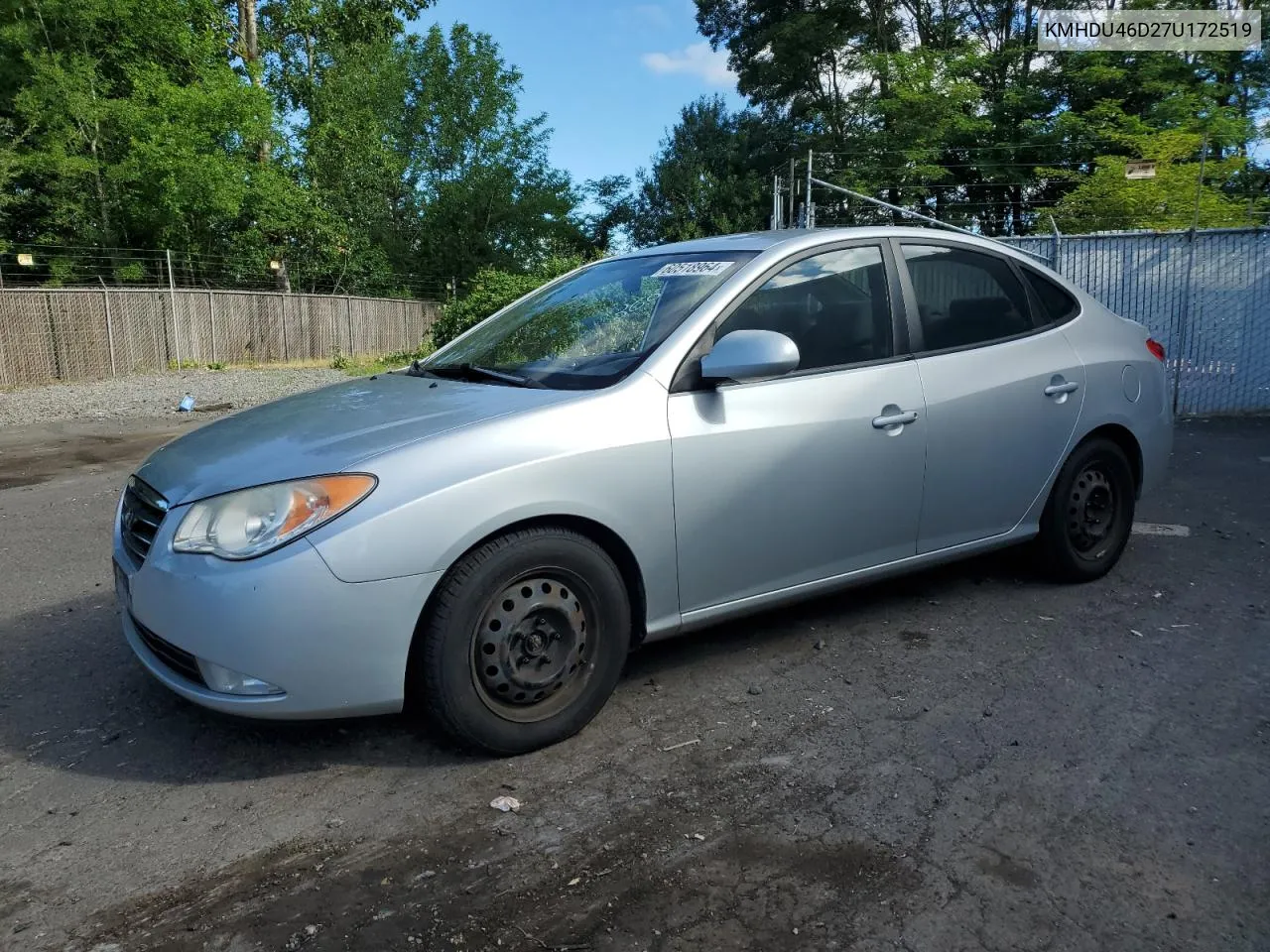 2007 Hyundai Elantra Gls VIN: KMHDU46D27U172519 Lot: 60518964