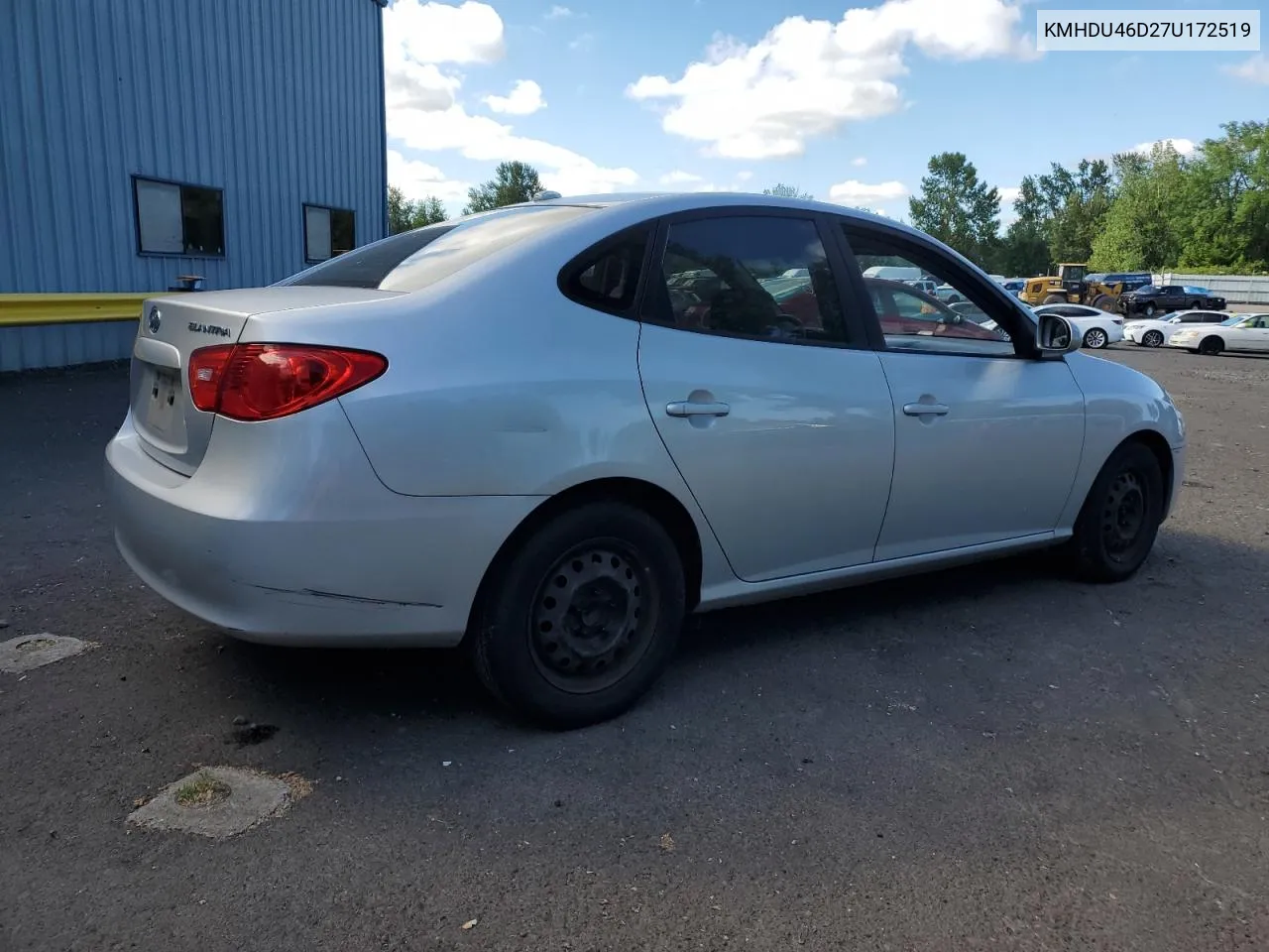 KMHDU46D27U172519 2007 Hyundai Elantra Gls