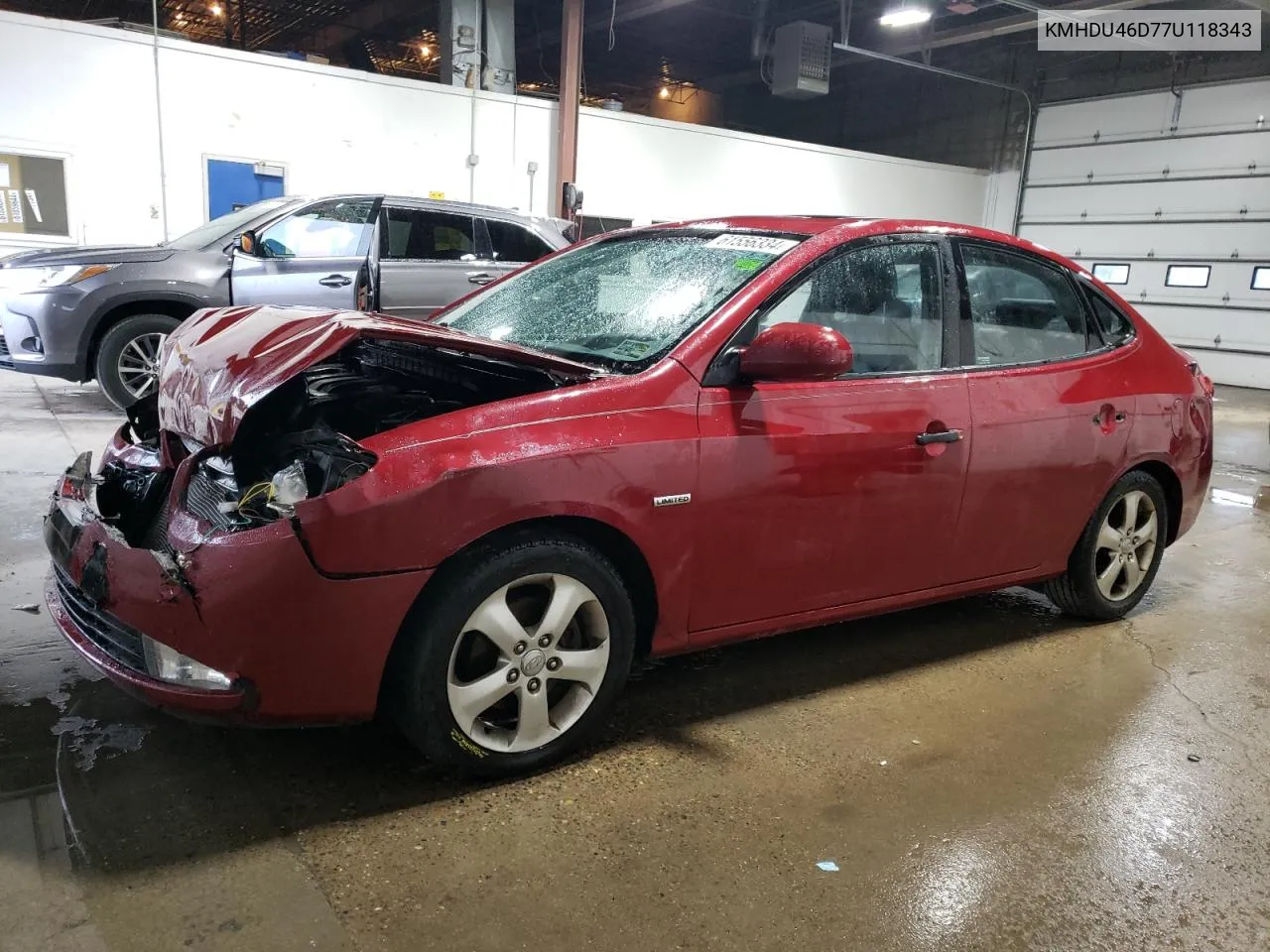 KMHDU46D77U118343 2007 Hyundai Elantra Gls