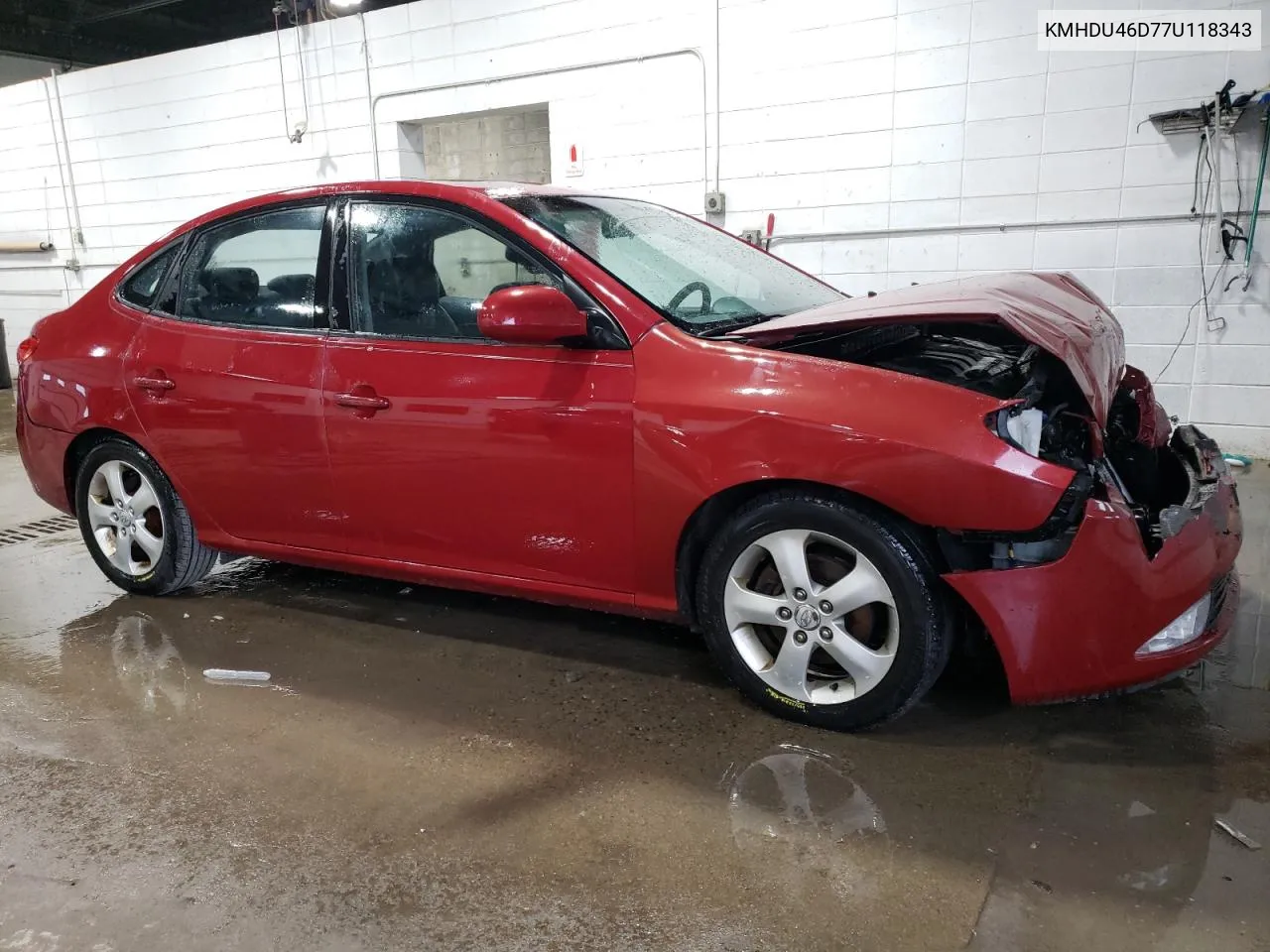 KMHDU46D77U118343 2007 Hyundai Elantra Gls