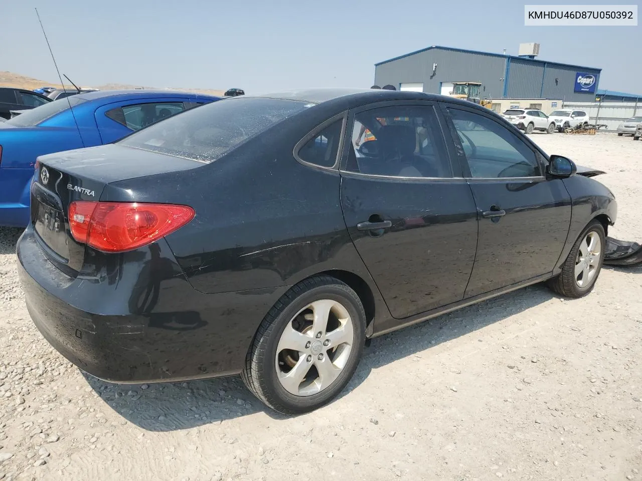 2007 Hyundai Elantra Gls VIN: KMHDU46D87U050392 Lot: 65402634