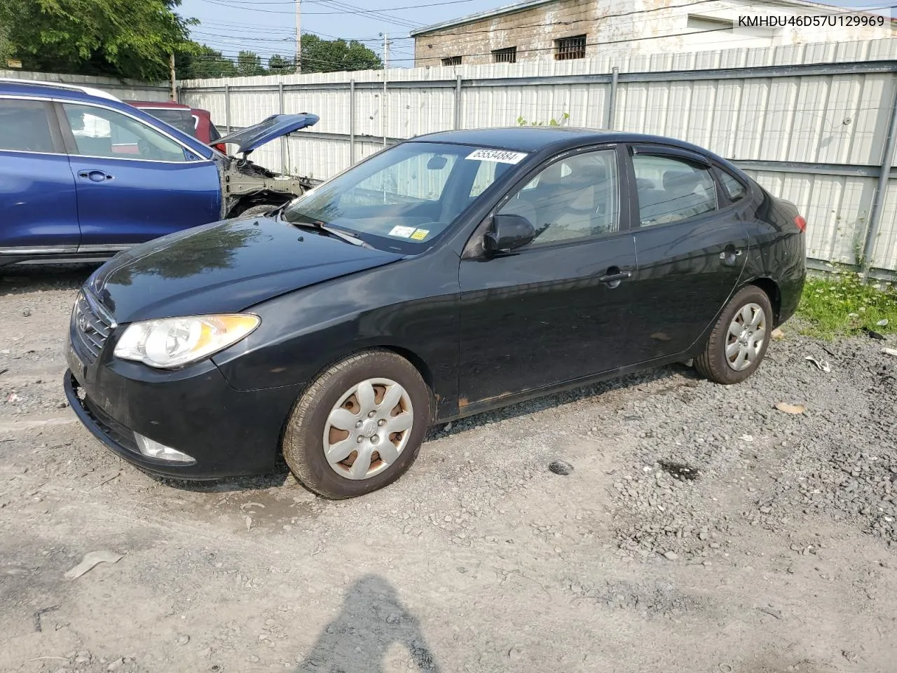 2007 Hyundai Elantra Gls VIN: KMHDU46D57U129969 Lot: 65534884