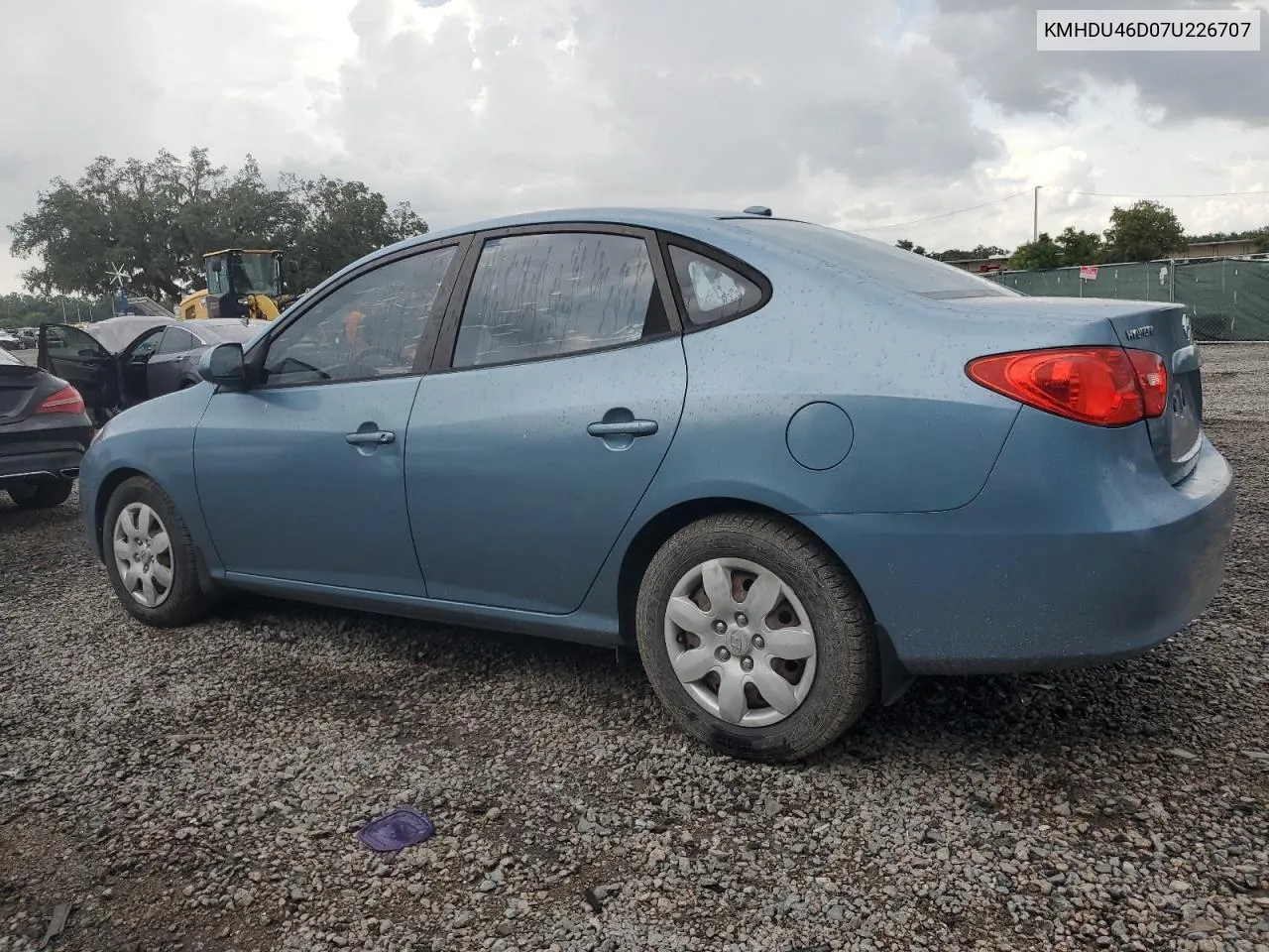 KMHDU46D07U226707 2007 Hyundai Elantra Gls