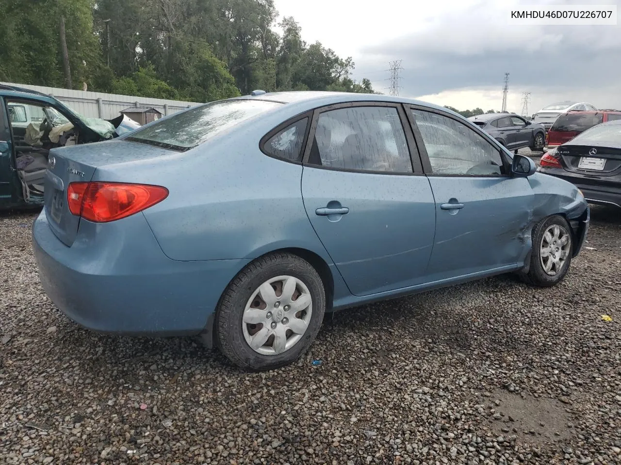 2007 Hyundai Elantra Gls VIN: KMHDU46D07U226707 Lot: 68222864