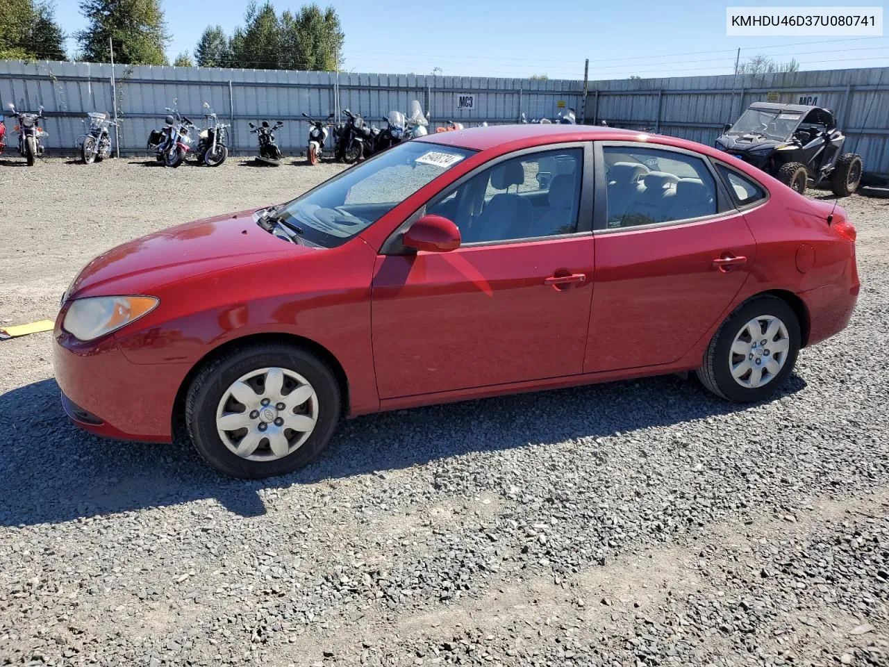 KMHDU46D37U080741 2007 Hyundai Elantra Gls