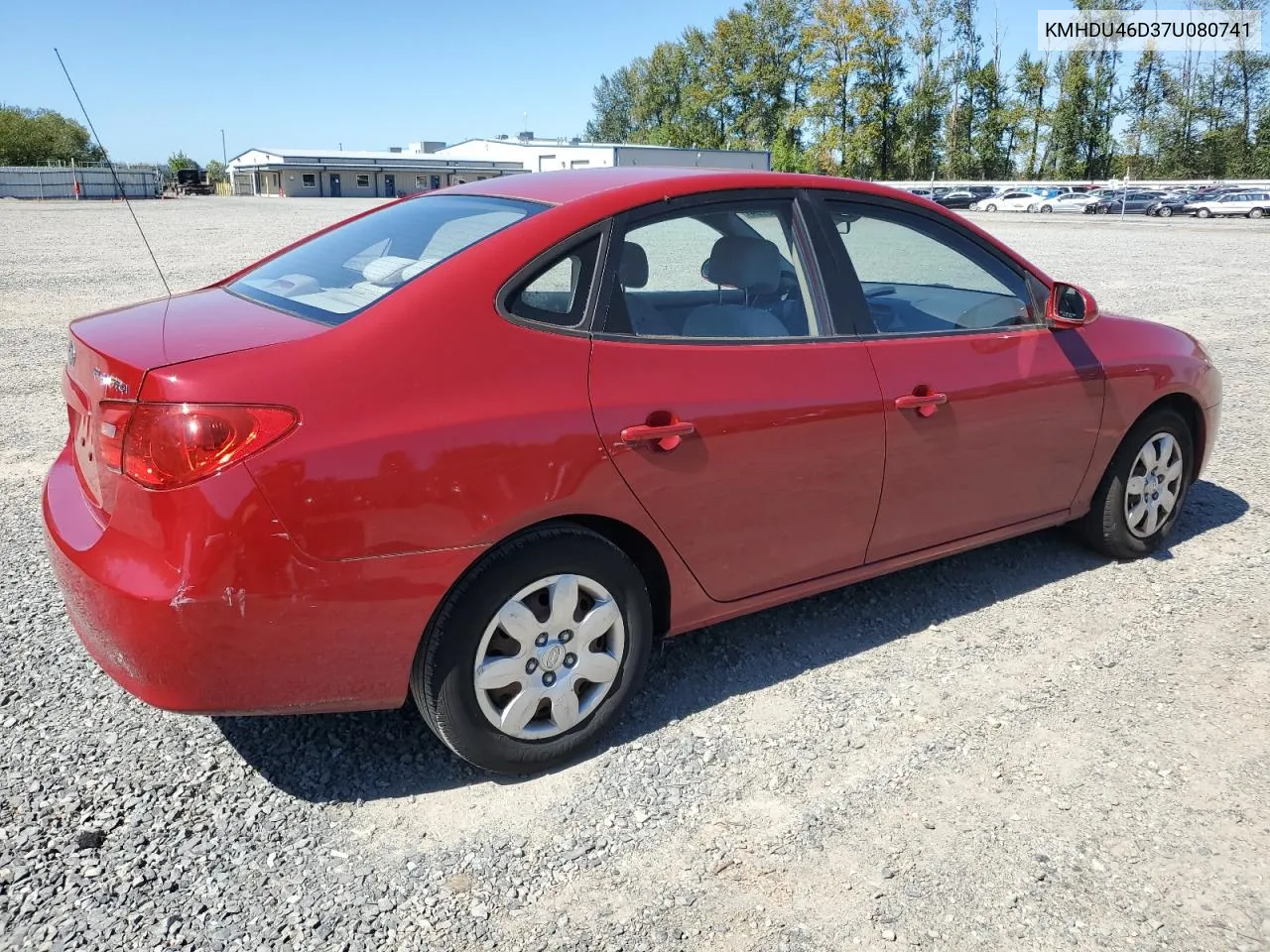 KMHDU46D37U080741 2007 Hyundai Elantra Gls