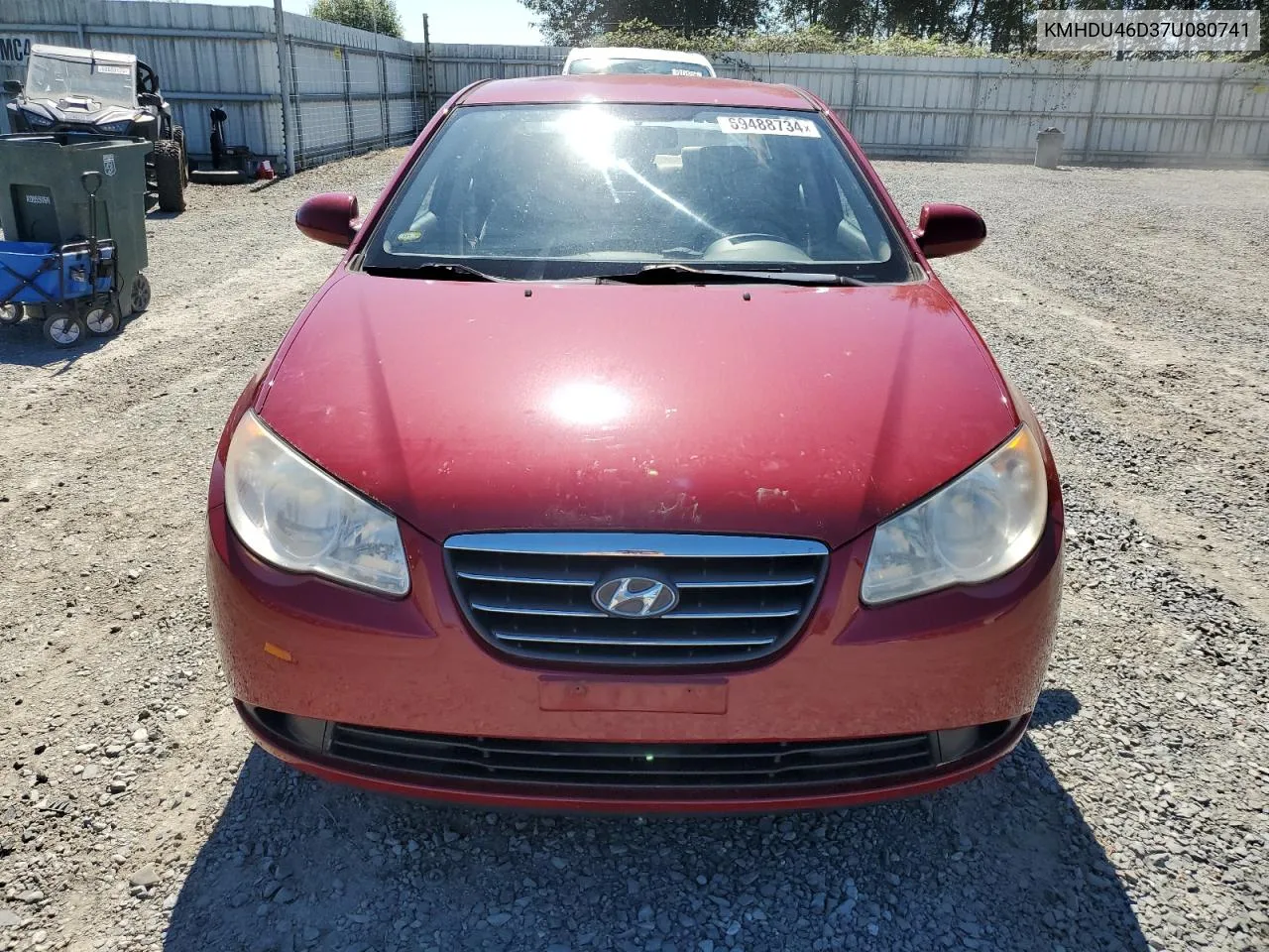 KMHDU46D37U080741 2007 Hyundai Elantra Gls