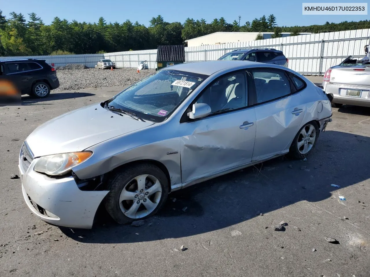 2007 Hyundai Elantra Gls VIN: KMHDU46D17U022353 Lot: 69721814