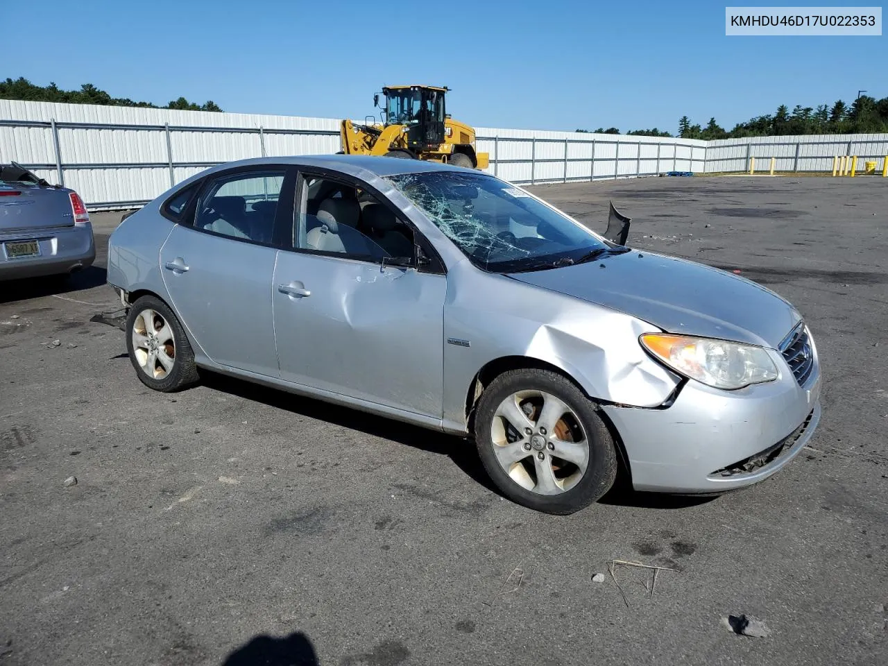 2007 Hyundai Elantra Gls VIN: KMHDU46D17U022353 Lot: 69721814