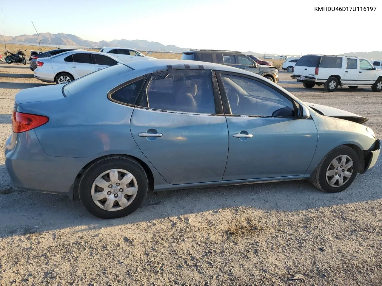 2007 Hyundai Elantra Gls VIN: KMHDU46D17U116197 Lot: 70100414