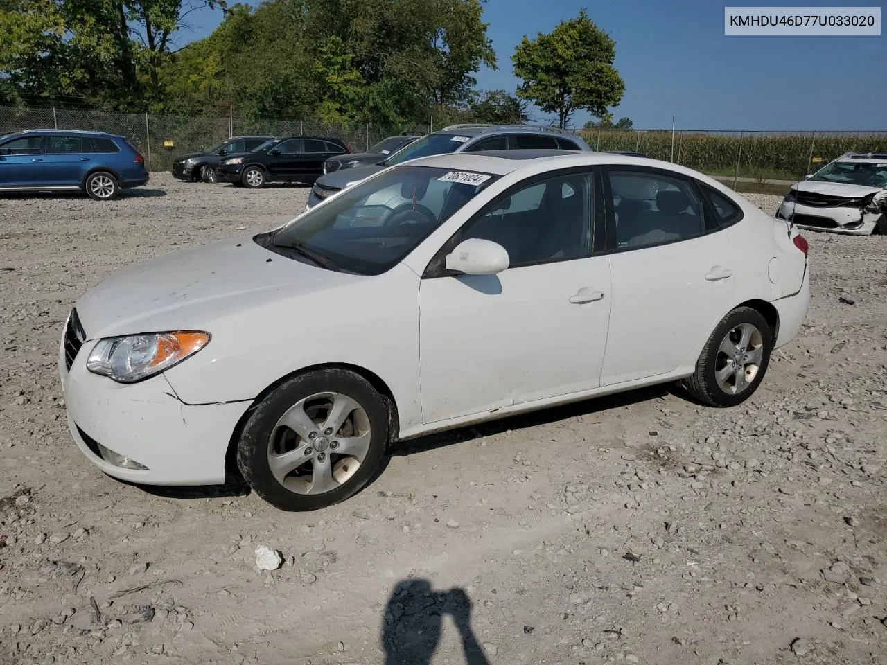 KMHDU46D77U033020 2007 Hyundai Elantra Gls