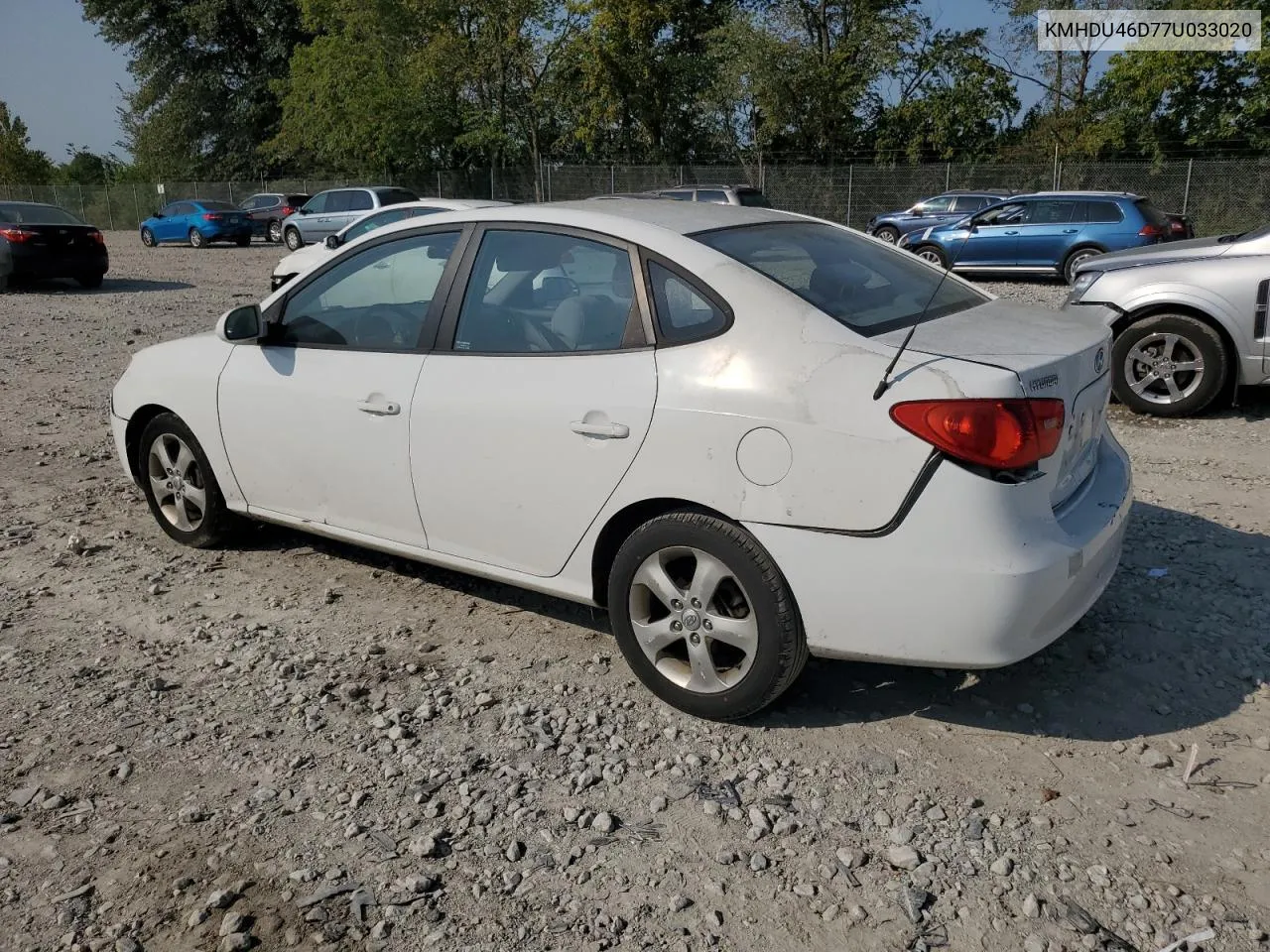 2007 Hyundai Elantra Gls VIN: KMHDU46D77U033020 Lot: 70621024