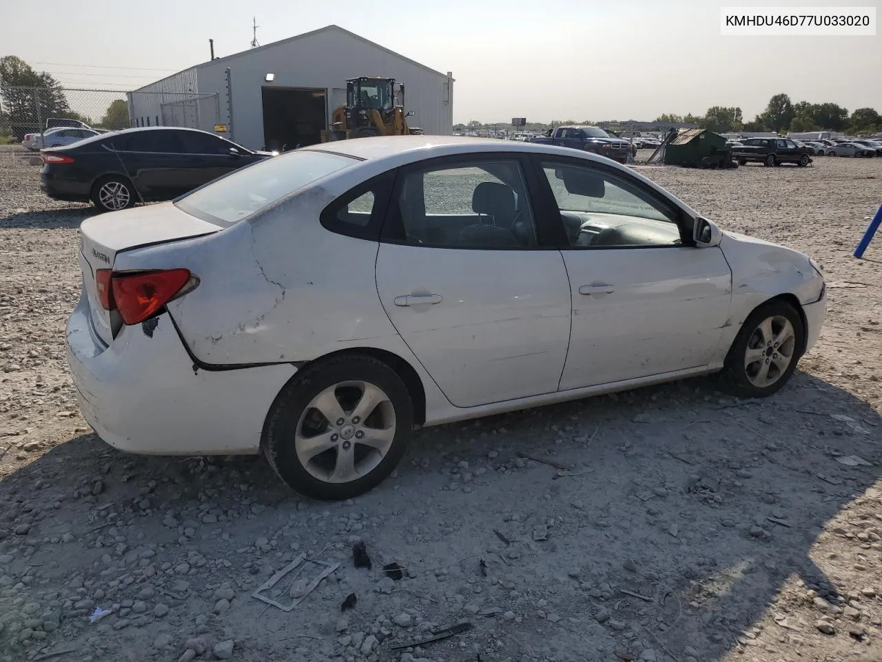 2007 Hyundai Elantra Gls VIN: KMHDU46D77U033020 Lot: 70621024