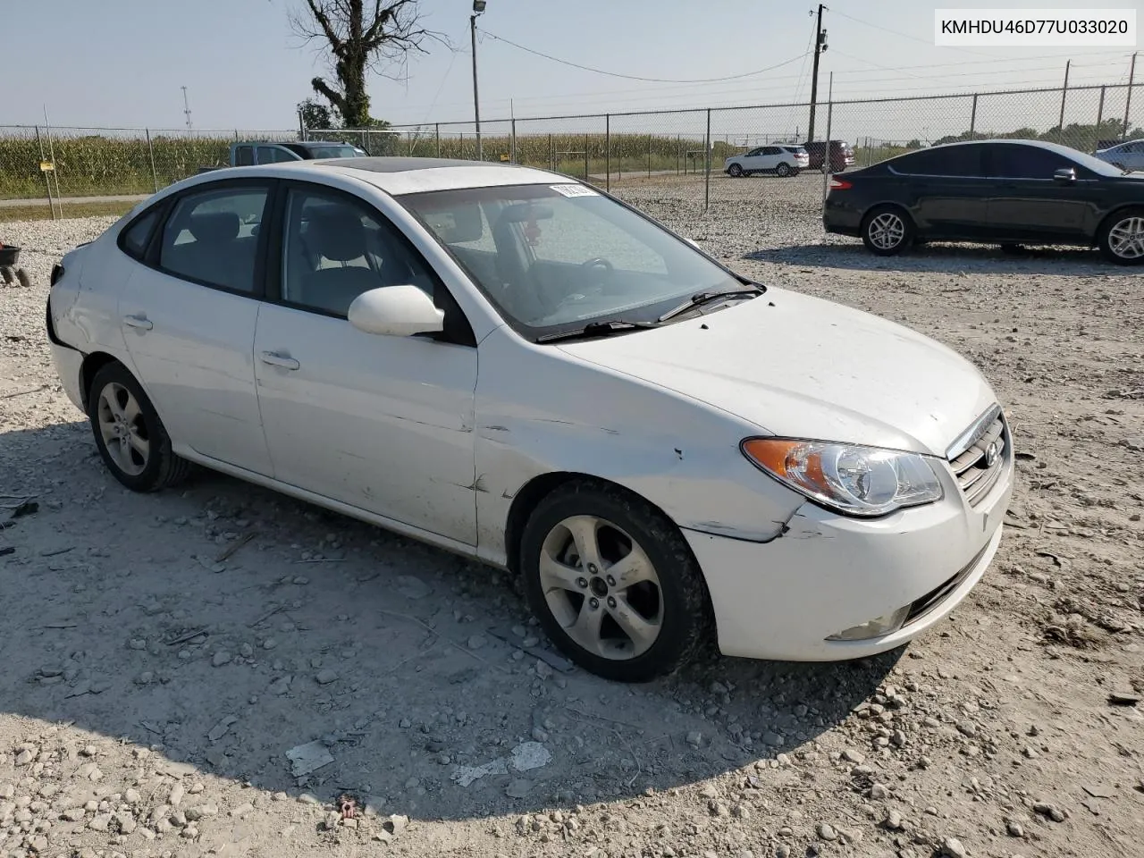 2007 Hyundai Elantra Gls VIN: KMHDU46D77U033020 Lot: 70621024