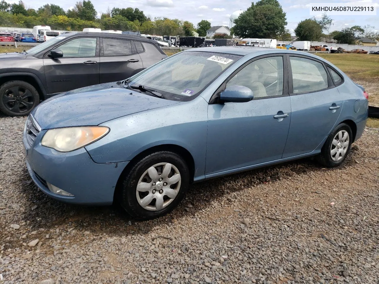 2007 Hyundai Elantra Gls VIN: KMHDU46D87U229113 Lot: 72518174