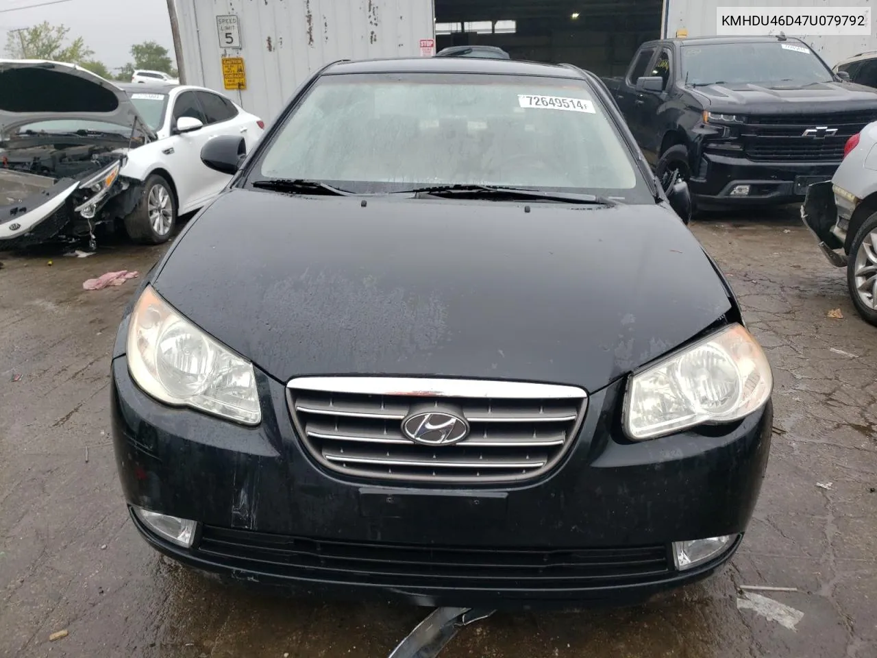 2007 Hyundai Elantra Gls VIN: KMHDU46D47U079792 Lot: 72649514