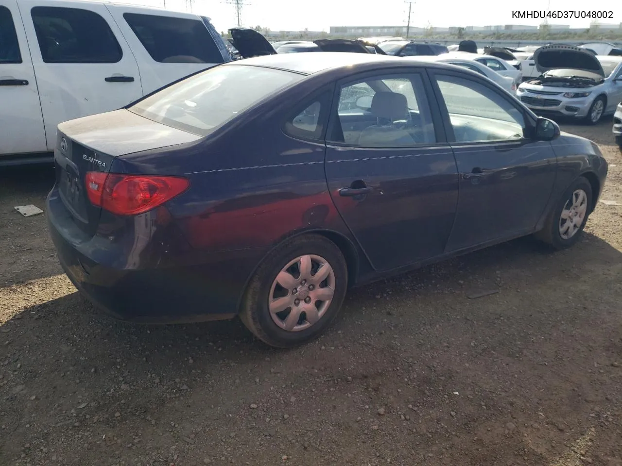 KMHDU46D37U048002 2007 Hyundai Elantra Gls