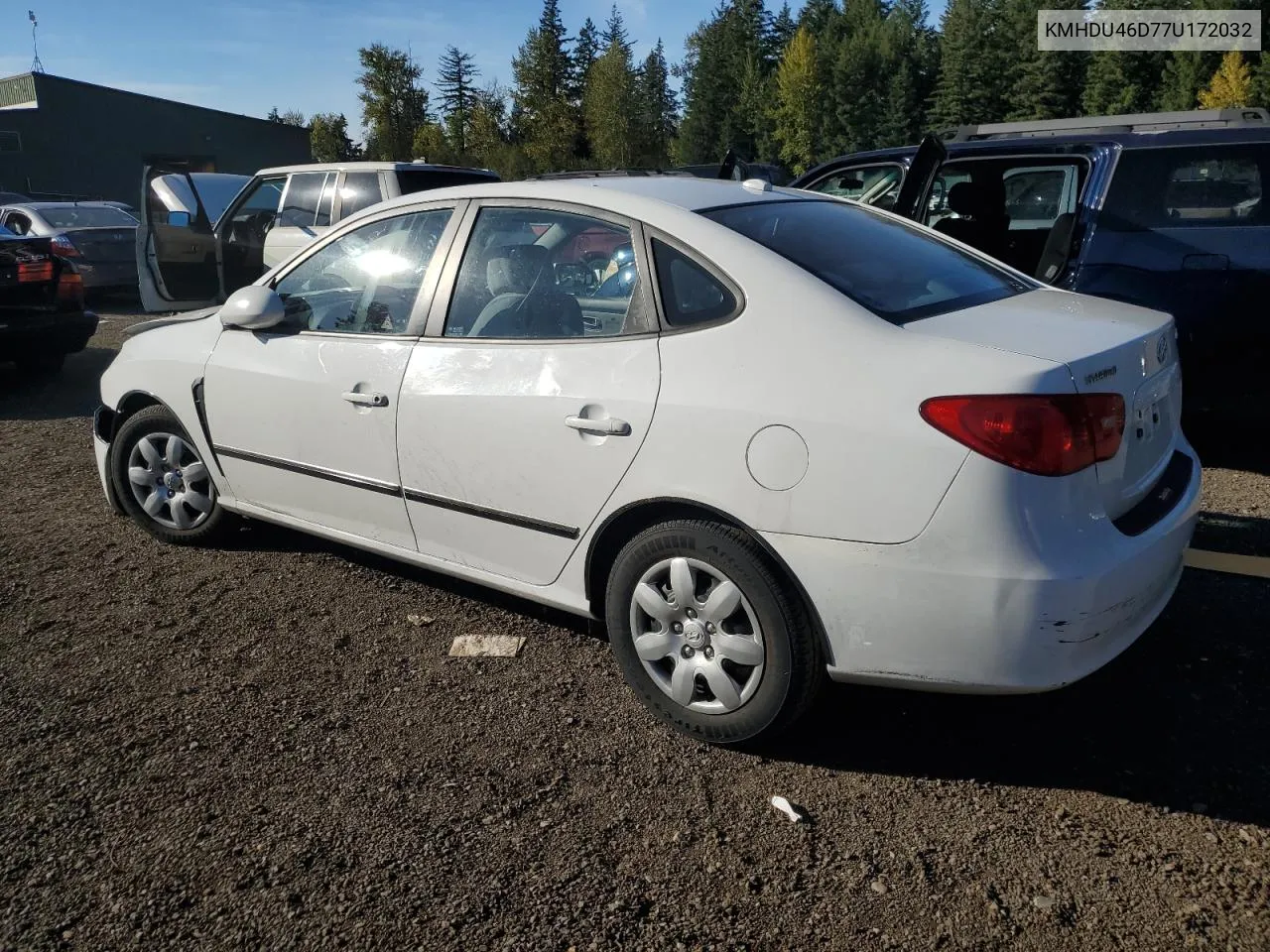 2007 Hyundai Elantra Gls VIN: KMHDU46D77U172032 Lot: 73842444