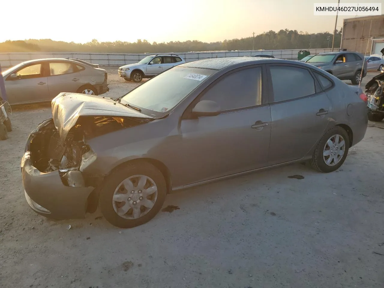 2007 Hyundai Elantra Gls VIN: KMHDU46D27U056494 Lot: 74640014