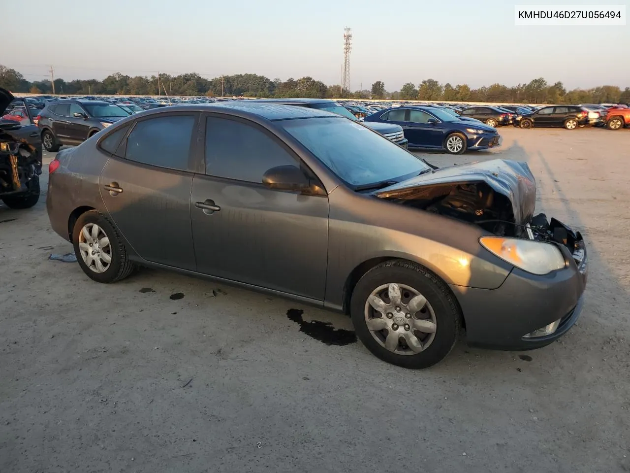 2007 Hyundai Elantra Gls VIN: KMHDU46D27U056494 Lot: 74640014