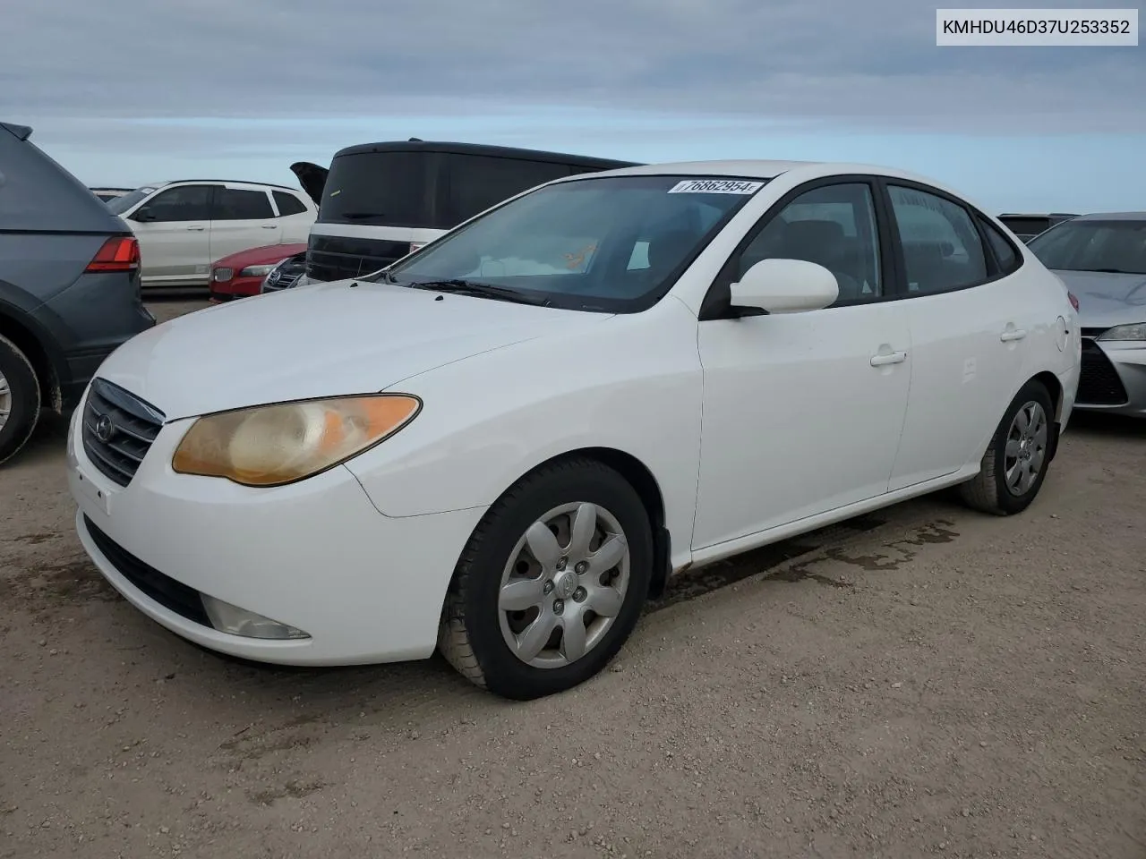 2007 Hyundai Elantra Gls VIN: KMHDU46D37U253352 Lot: 76862954