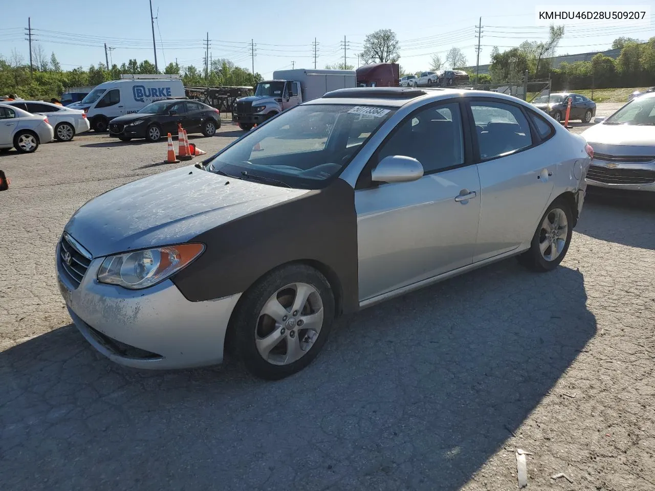 KMHDU46D28U509207 2008 Hyundai Elantra Gls