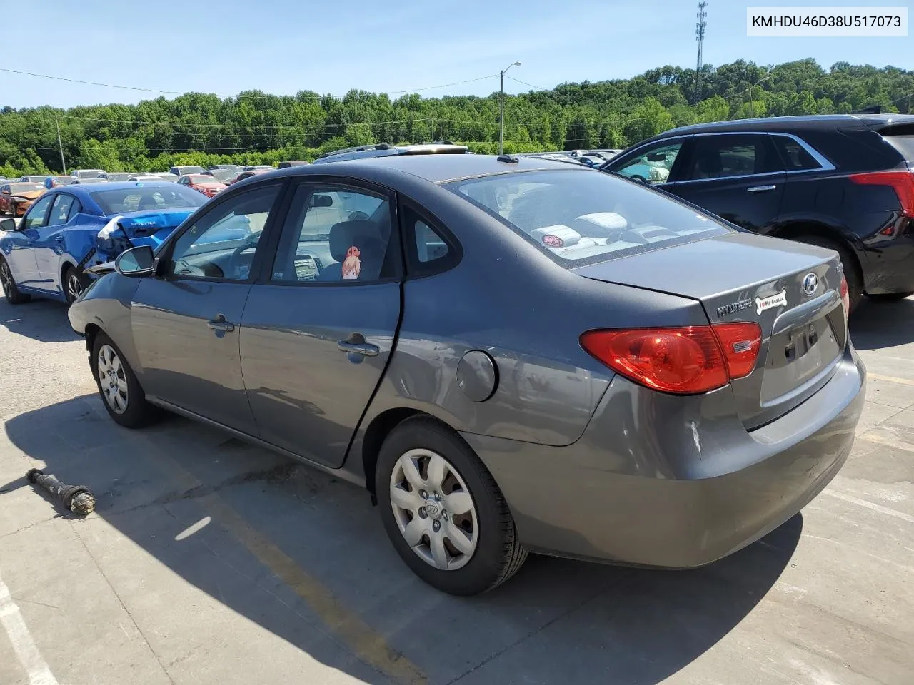 KMHDU46D38U517073 2008 Hyundai Elantra Gls