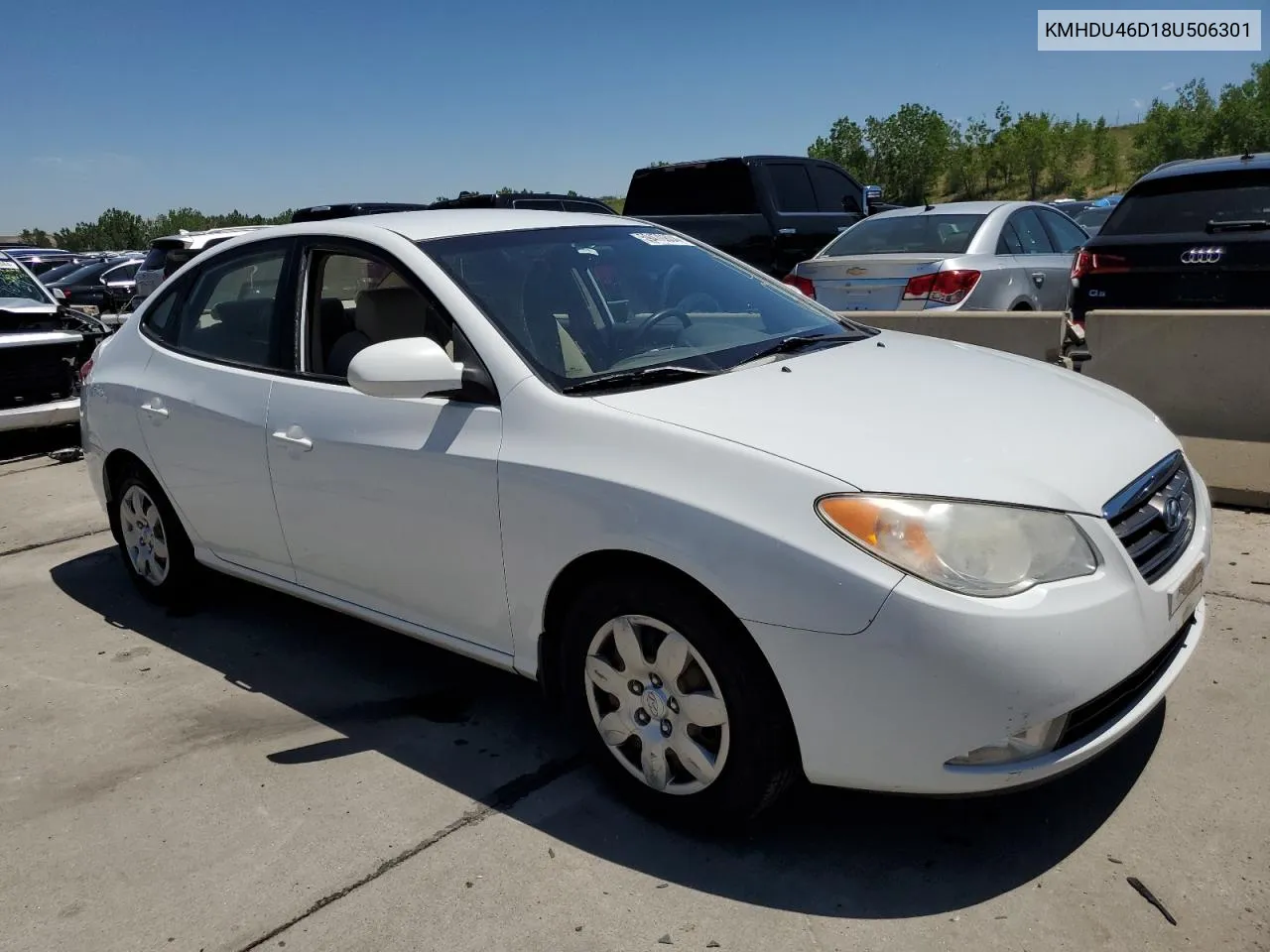 2008 Hyundai Elantra Gls VIN: KMHDU46D18U506301 Lot: 59470804