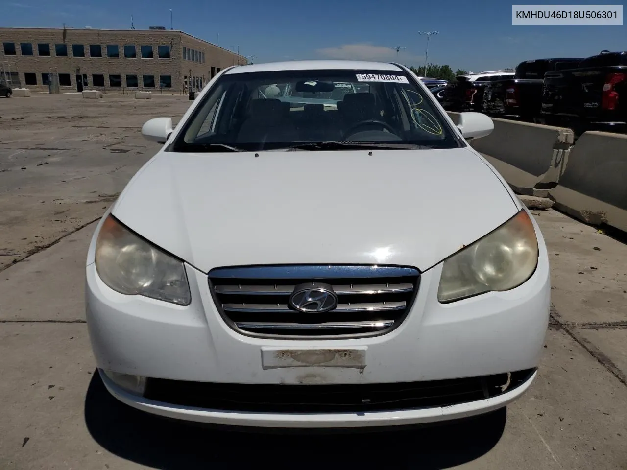 2008 Hyundai Elantra Gls VIN: KMHDU46D18U506301 Lot: 59470804