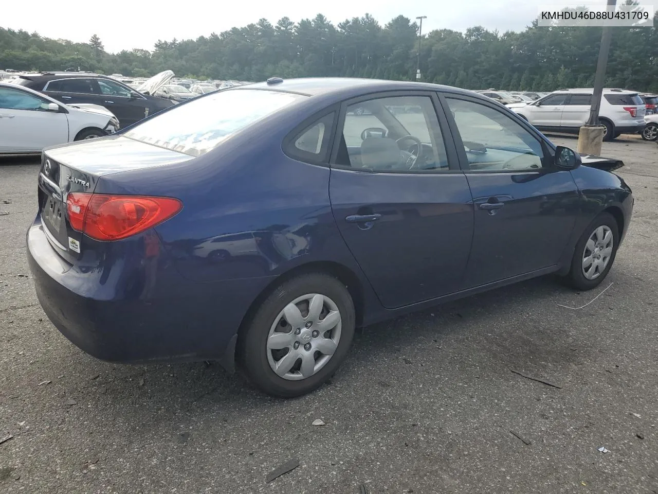 KMHDU46D88U431709 2008 Hyundai Elantra Gls