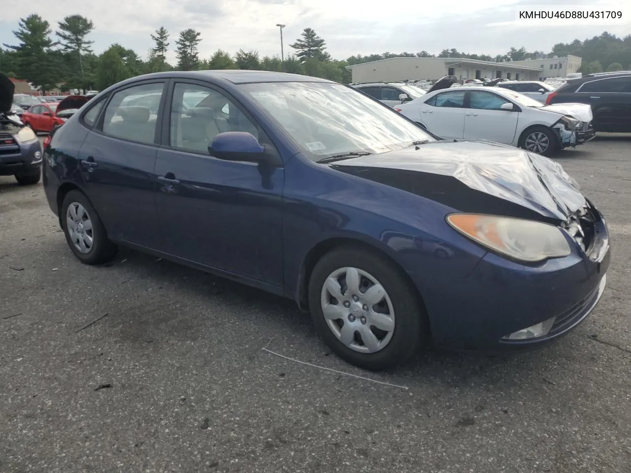 2008 Hyundai Elantra Gls VIN: KMHDU46D88U431709 Lot: 63013624