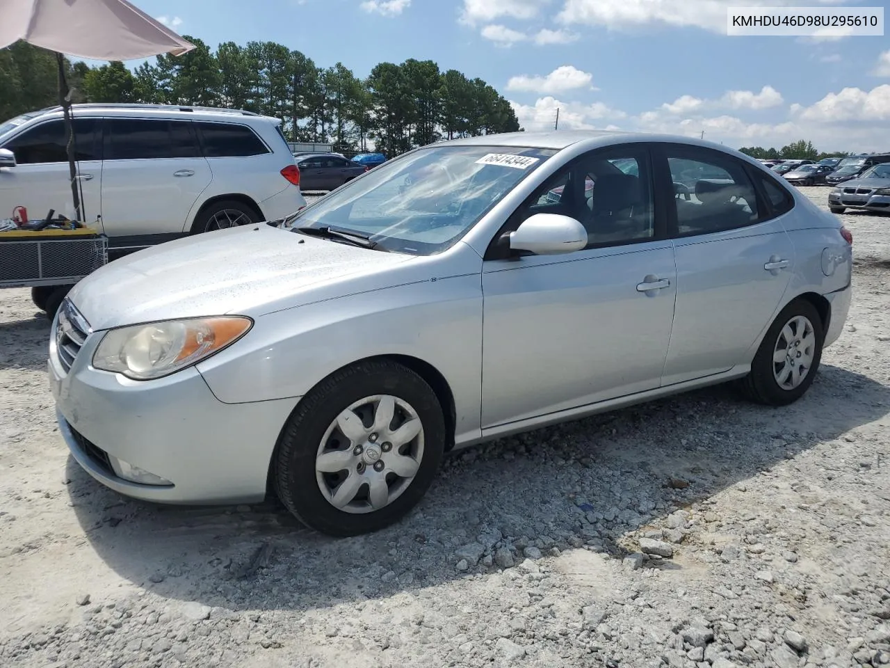 2008 Hyundai Elantra Gls VIN: KMHDU46D98U295610 Lot: 66414344