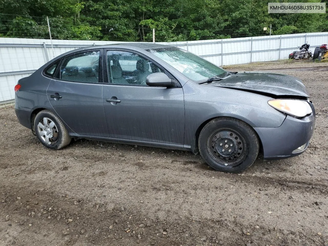 2008 Hyundai Elantra Gls VIN: KMHDU46D58U351736 Lot: 68498284