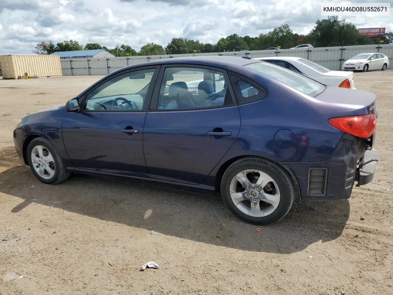 KMHDU46D08U552671 2008 Hyundai Elantra Gls