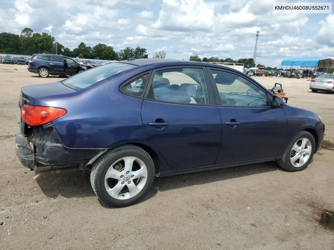 KMHDU46D08U552671 2008 Hyundai Elantra Gls