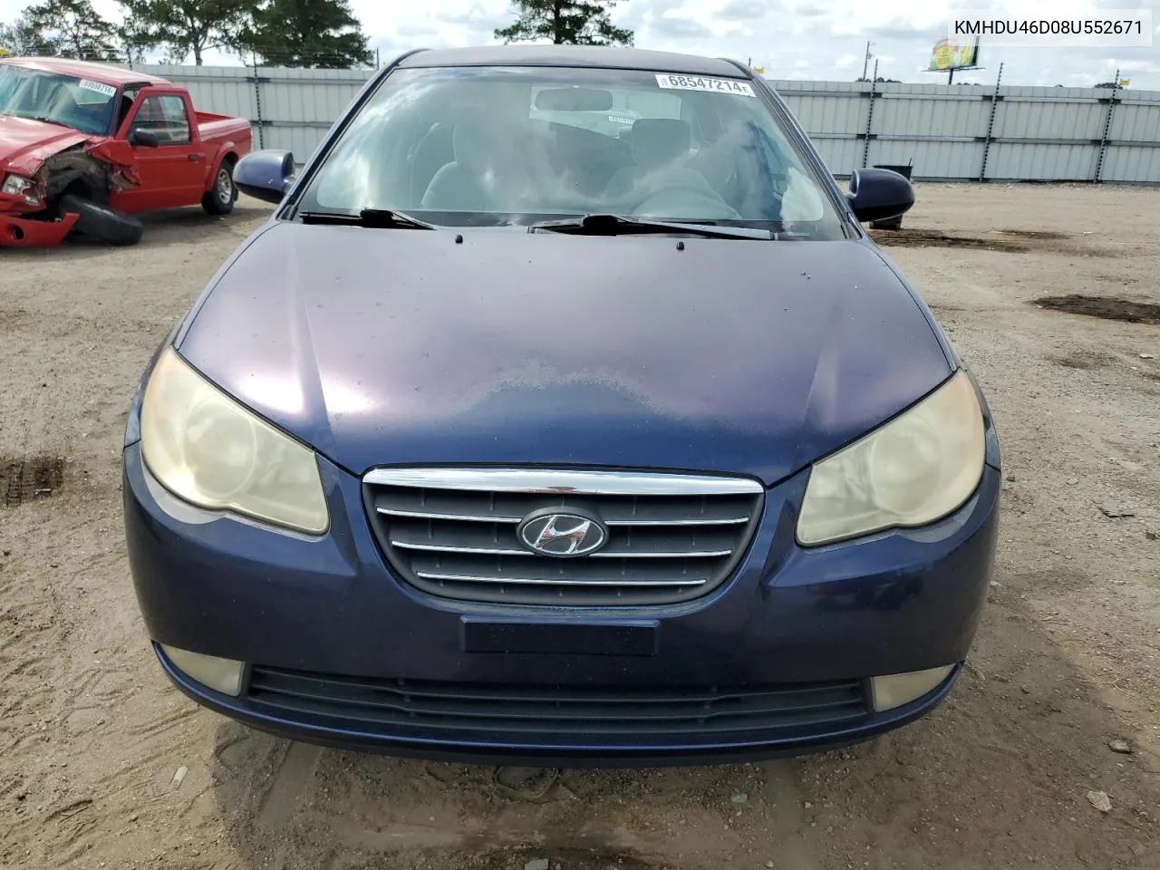 2008 Hyundai Elantra Gls VIN: KMHDU46D08U552671 Lot: 68547214