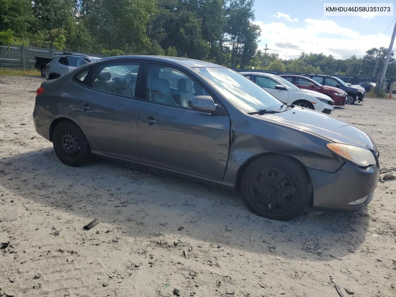 2008 Hyundai Elantra Gls VIN: KMHDU46D58U351073 Lot: 69414204