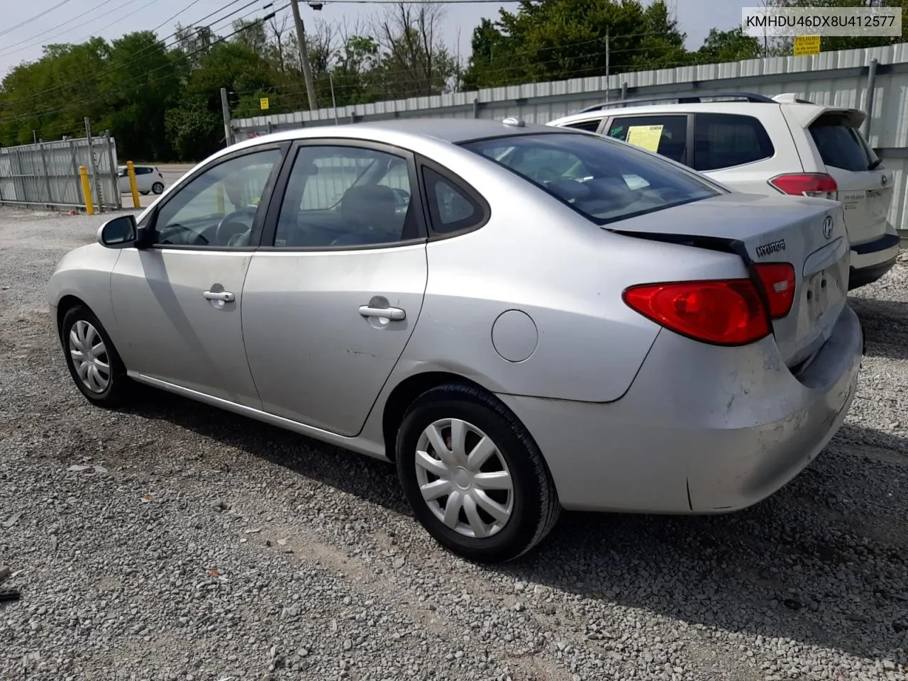 2008 Hyundai Elantra Gls VIN: KMHDU46DX8U412577 Lot: 69676184