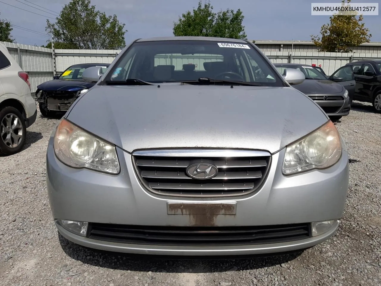 KMHDU46DX8U412577 2008 Hyundai Elantra Gls