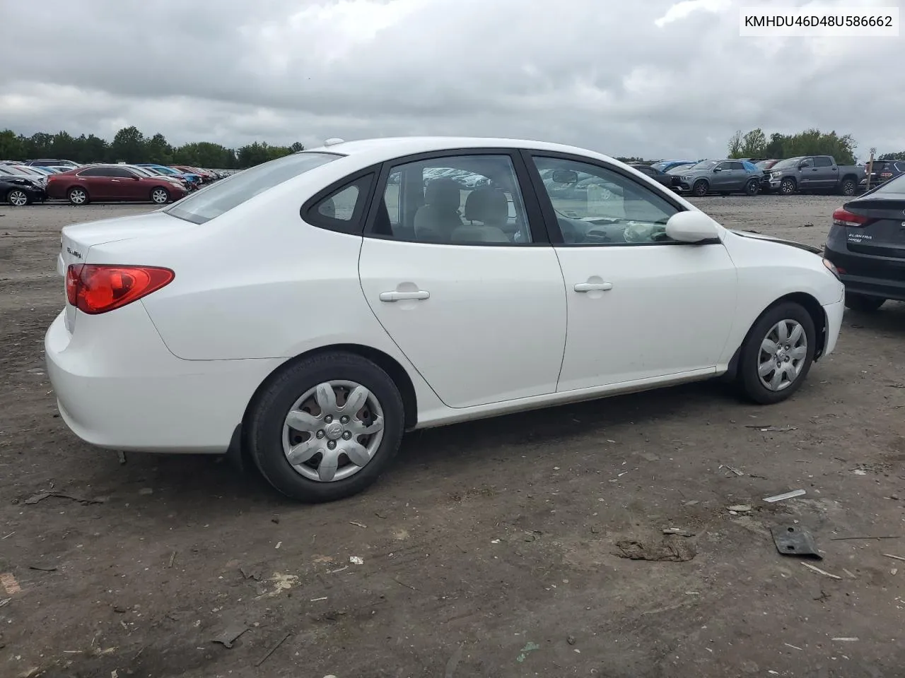 KMHDU46D48U586662 2008 Hyundai Elantra Gls