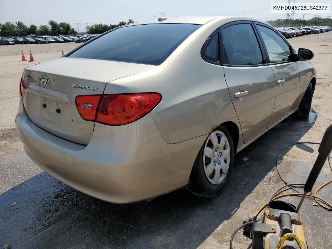 KMHDU46D28U342377 2008 Hyundai Elantra Gls