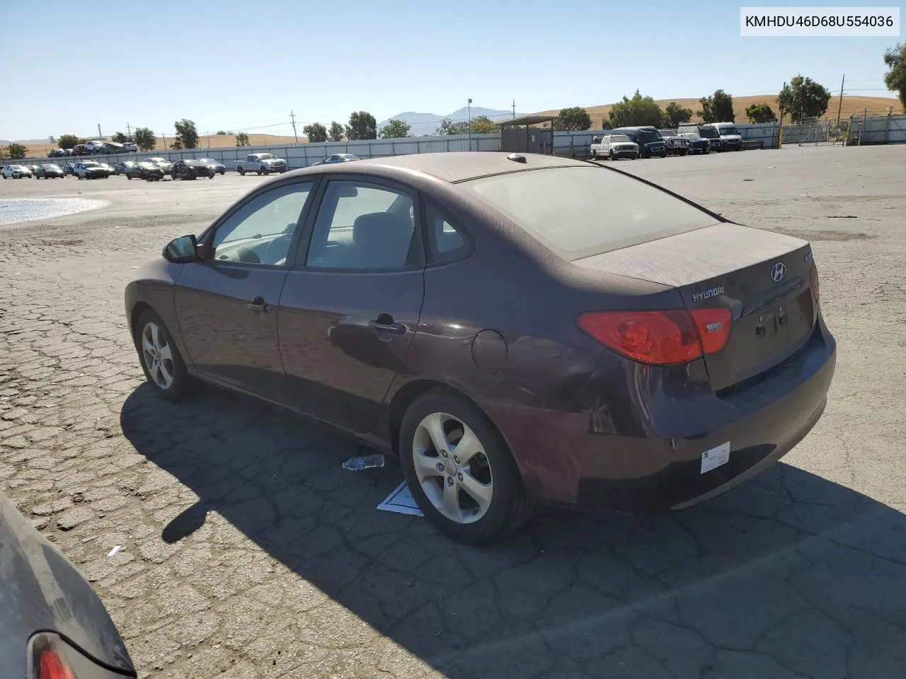 KMHDU46D68U554036 2008 Hyundai Elantra Gls