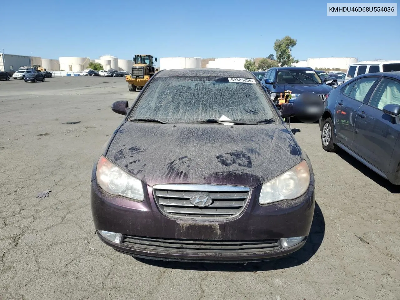 KMHDU46D68U554036 2008 Hyundai Elantra Gls