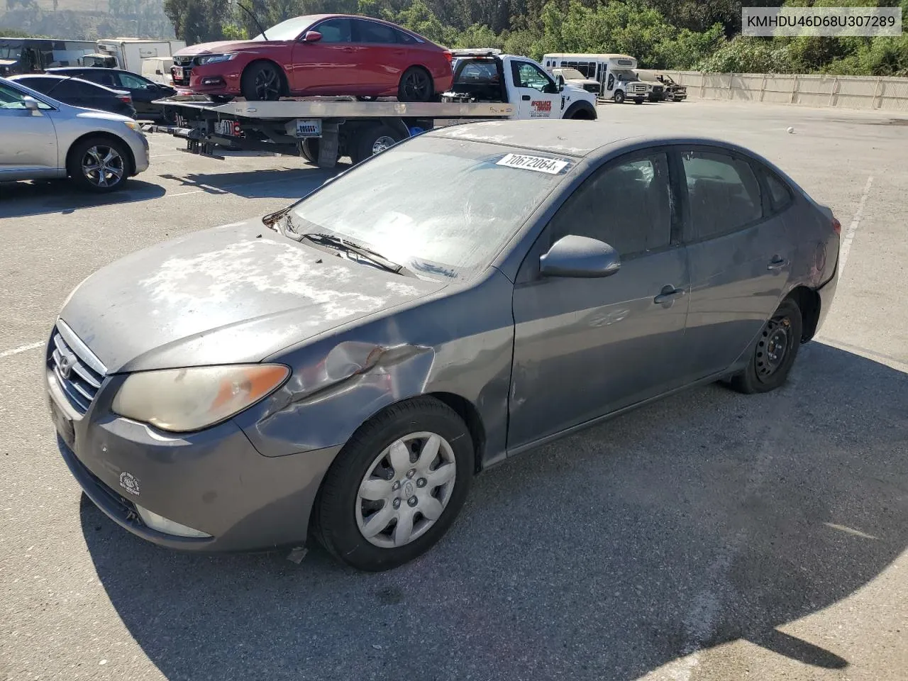 2008 Hyundai Elantra Gls VIN: KMHDU46D68U307289 Lot: 70672064