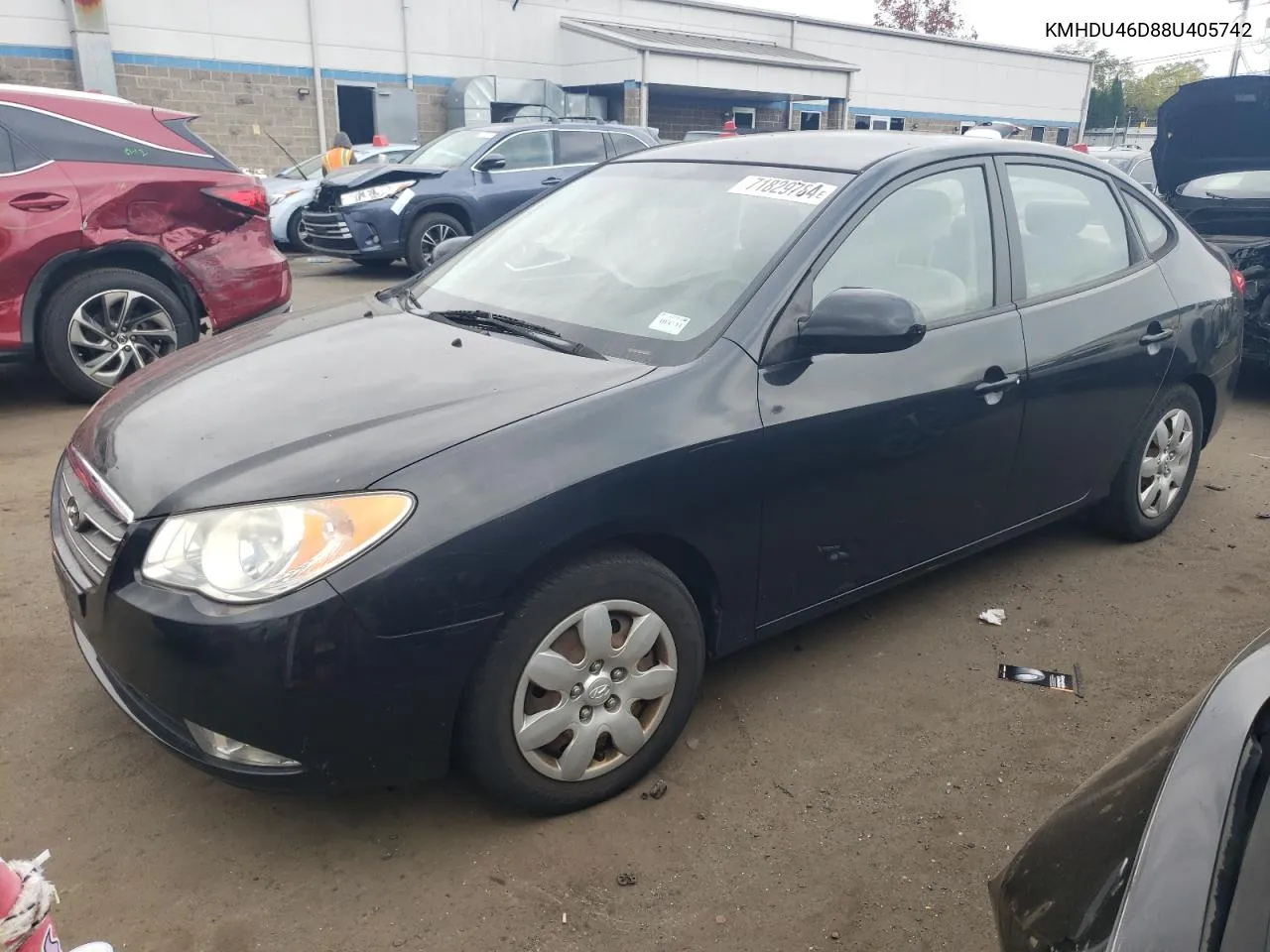 2008 Hyundai Elantra Gls VIN: KMHDU46D88U405742 Lot: 71829784