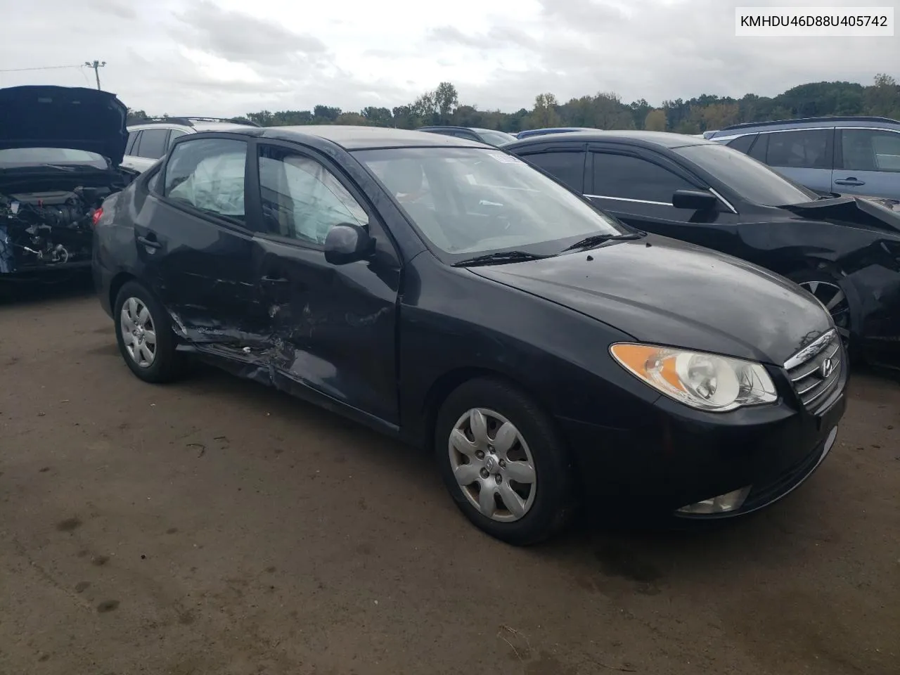 2008 Hyundai Elantra Gls VIN: KMHDU46D88U405742 Lot: 71829784