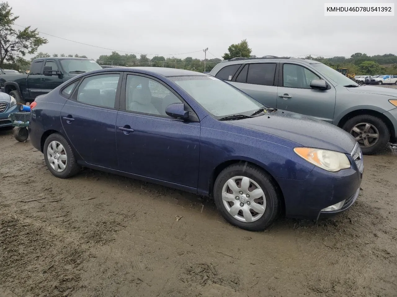 KMHDU46D78U541392 2008 Hyundai Elantra Gls