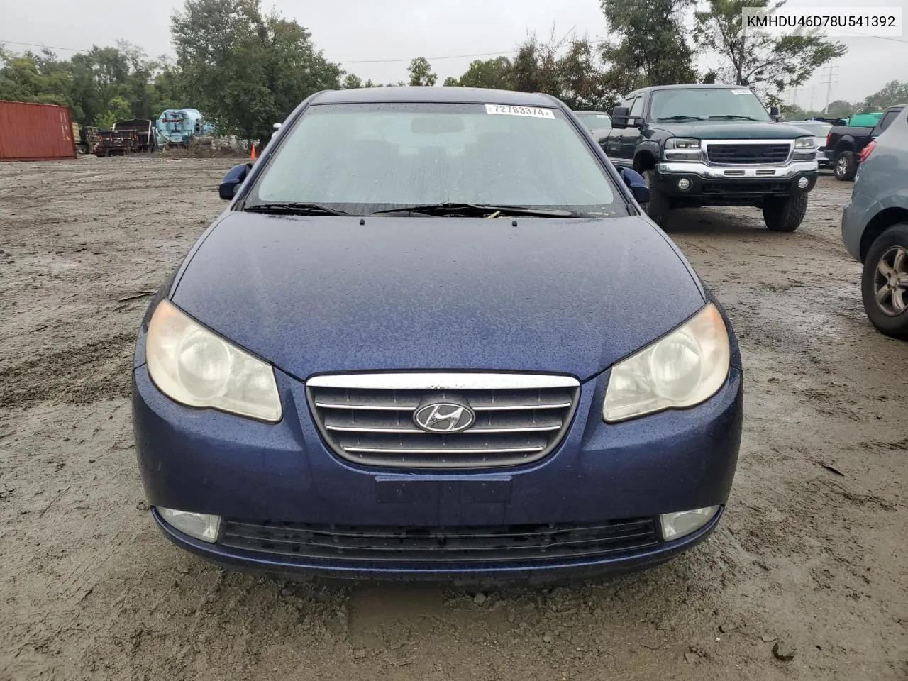 KMHDU46D78U541392 2008 Hyundai Elantra Gls